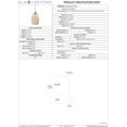 thumbnail image 2 of ElkGroup International Favela 1 Light Pendant In Satin Nickel, 2 of 2