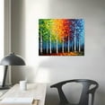 thumbnail image 3 of JEUXUS Abstract Colorful Tree of Life Painting Canvas Wall Art Big Tree Branches Picture Poster Prints for Living Room Home Decor Wrapped Ready to Hang, 3 of 4