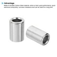 thumbnail image 4 of M12 Steel Spacers, 2 Pcs Metal Spacers 12.2mm ID x 20mm OD x 36mm L Carbon Steel Spacer for 1/2in or M12 Screw Bolts, 4 of 5