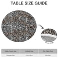 thumbnail image 6 of Black and Tan Leopard Print Round Fitted Tablecloth with Elastic Edge,Dining Table Cover Waterproof,Outdoor Round Tablecloth for Camping,Dining,Indoor and Outdoor, 6 of 7