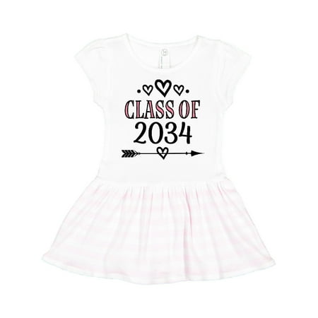 

Inktastic Class of 2034 Graduate School Year Gift Toddler Girl Dress