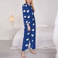 thumbnail image 3 of Fotbe Moon Lamb Conjunto de Pijama de Manga Larga para Mujer con Estampado, Ropa de Dormir de 2 Piezas, Conjunto de Casa Suave y Cómodo con Bolsillos-XX-Large, 3 of 7