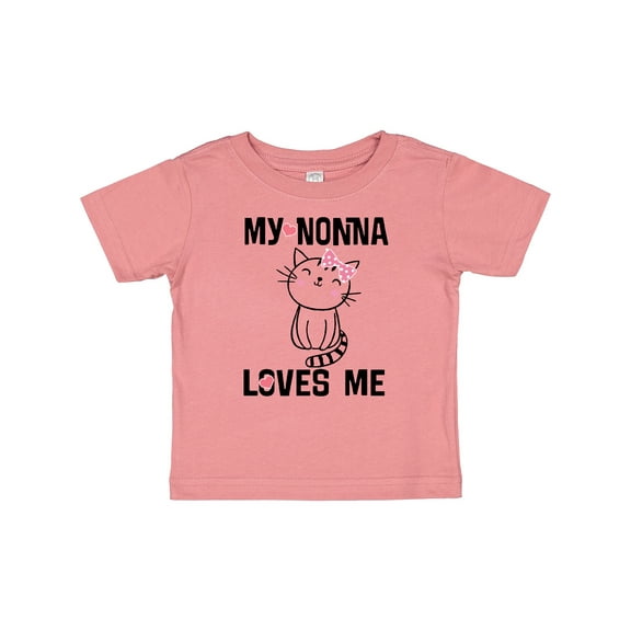 Inktastic Nonna Loves Me Girls Girls Baby T-Shirt
