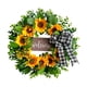 thumbnail image 1 of Corona de madera con girasoles Corona para colgar en la puerta Primavera Verano Decoración para la puerta principal y el jardín Corona decorativa, 1 of 8