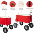 thumbnail image 3 of Zimtown 80 Quart Patio Cooler Cart - Keep Your Drinks Cool in Style, 3 of 7