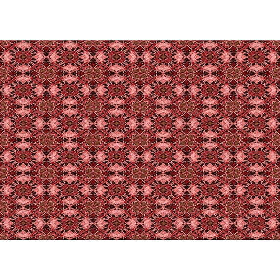 Ahgly Company Machine Washable Indoor Rectangle Transitional Red Area Rugs, 8' x 10'