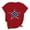 Red-4, variant on Cavosen Short Sleeve Tee for Women Crew Neck Trendy Patriotic Tee 250 Years Red White and Blue Graphic Shirt Summer Basic Tops