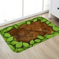 thumbnail image 3 of Rectangle Carpet, Anti-Slip Water Absorbant Door Mat Anti-Slip Floor Mat, Decorative Carpet, Decorative Green Leaf Pattern For Living Room Bedroom, 3 of 8