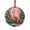 Pattern-1, variant on Xmas Ornament Merry Christmas Rooster Round Glass Christmas Ornaments Watercolor Rooster Ornaments for Teacher Coworker Boss Friend Mentors