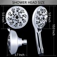thumbnail image 5 of HWZWT Pommeau de Douche Haute Pression avec Ensemble combo à Main Profitez de jet Double Puissant Seul Ou Ensemble 10 Réglages, 5 of 5
