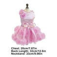 thumbnail image 3 of Summer Princess Pet Dress Purple Small Dog Apparel for Chihuahua Yorkie Size 7.8x12.6x9in(Pink/S), 3 of 6