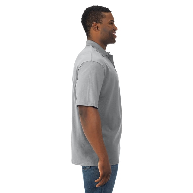 Jerzees Mens SpotShield Short Sleeve Pocket Jersey Sport Shirt, L, Oxford