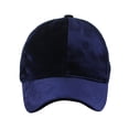 thumbnail image 2 of C.C Unisex Soft Velvet Crushable Blank Adjustable Baseball Cap Hat, Navy, 2 of 4
