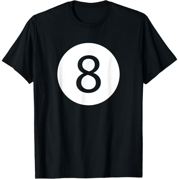 Funny 8 Ball Magic Billiards Pool | Lazy Halloween Costume T-Shirt