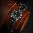 thumbnail image 2 of Reloj de cuero vintage para hombre con remache de 22 mm para Hamilton Khaki Field H60515533 6533 IWC Pilot Series Correa de reloj de piel de vaca, 2 of 5