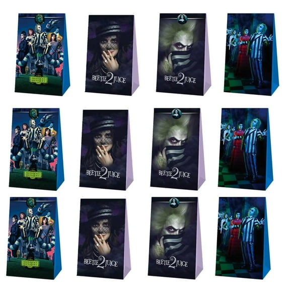 Beetlejuice Goodie Party Favor Candy Bags Birthday Decorations Treat Supplies