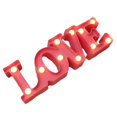 thumbnail image 1 of Love Letter Lamp English Romantic Surprise Decoration Pink, 1 of 5