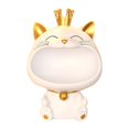 thumbnail image 1 of yuksok Cat Figurine Storage Box Candy Storage Box Resin Animal Sculpture Creative Snack B, 1 of 9