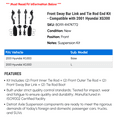 thumbnail image 2 of Front Sway Bar Link and Tie Rod End Kit - Compatible with 2001 Hyundai XG300, 2 of 2