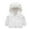 White, variant on Godderr Kids Toddler Fleece Jacket Baby Ear Hooded Warm Coats Boys Girls Spring Fall Zipper Tops Solid Color Thickened Outwear 6 Months - 6 Years