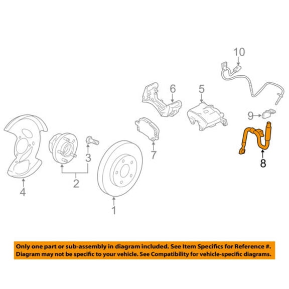 GM OEM Front Brake-Flex Hose 84068671