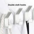 thumbnail image 4 of Clearance! Huayishang Hooks Punch-Free Heavy Duty Adhesive Hooks Hold Towel Coat Wall Double Hooks Home Essentials, 4 of 4