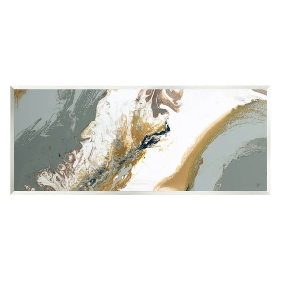 Stupell Industries Marbled Geode Abstract Composition Graphic Art Unframed Art Print Wall Art, Design by Ajoya Grace