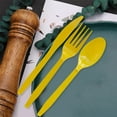 thumbnail image 6 of Sportteer Plastic forks Spoons Set Anti-slip Handle Tableware Set Disposable Tableware forks: 60 Pcs/Set Food Grade High Temperature Resistant Smooth One Piece Molding Outdoor Camping BBQ forks, 6 of 9