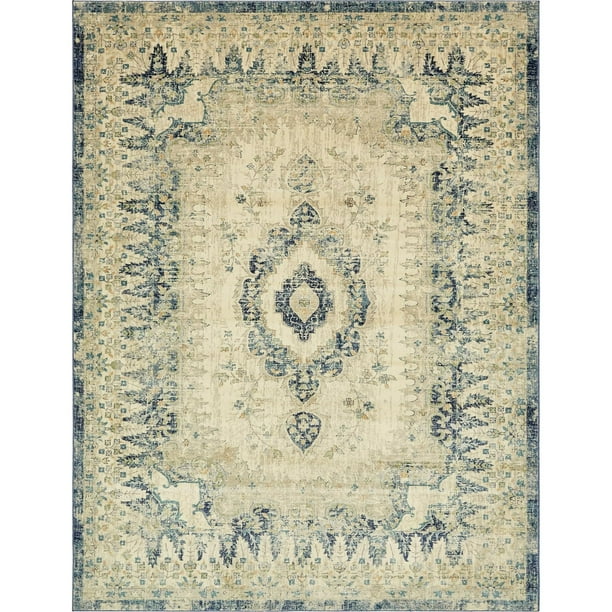 Unique Loom Oslo Rectangular Distressed Vintage Area Rugs, Beige