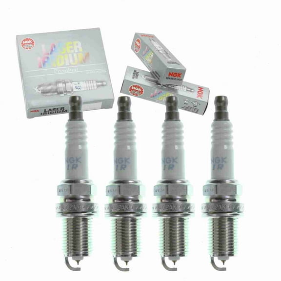 4 pc NGK 5344 Laser Iridium Spark Plugs for 4504 4702 9805 A 003 159 97 03 IK20TT PK20TT Ignition Wire Secondary Fits select: 2002-2004 JEEP GRAND CHEROKEE, 2005-2007 DODGE DAKOTA