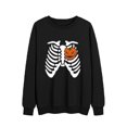 thumbnail image 1 of Sudadera con capucha de manga larga con estampado de calabaza y calavera de Halloween para mujer Fridja  ghj987+73, 1 of 3