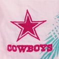 thumbnail image 4 of Women's Margaritaville Pink Dallas Cowboys Stadium Tie-Front Button-Up Shirt, 4 of 4
