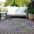 thumbnail image 6 of Addison Rugs Chantille Indoor/Outdoor Transitional Modern Purple Washable Round Rug, 8' x 8', 6 of 6