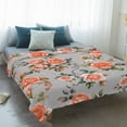thumbnail image 4 of Red Rose Blanket Soft Cozy Warm Throw Blanket for Couch, Plush Fuzzy Flannel Fleece Blankets for Sofa, Farmhouse Romantic Botanical Floral Vines Bed Blankets Lightweight Gifts for Women, 50"x80", 4 of 9