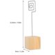 thumbnail image 2 of 10Pcs Photo Holder Solid Wood Base Note Message Card Picture Metal Clip Stand Craft, 2 of 4