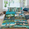 thumbnail image 2 of Bedding Set For The Wind Rises Comforter Cover Set Cute Duvet Cover Sets Super Soft Teens Bedding Set Kids Bedroom Gifts,1 Duvet Cover with 2 Pillowcases Full 3 Piece, 2 of 6