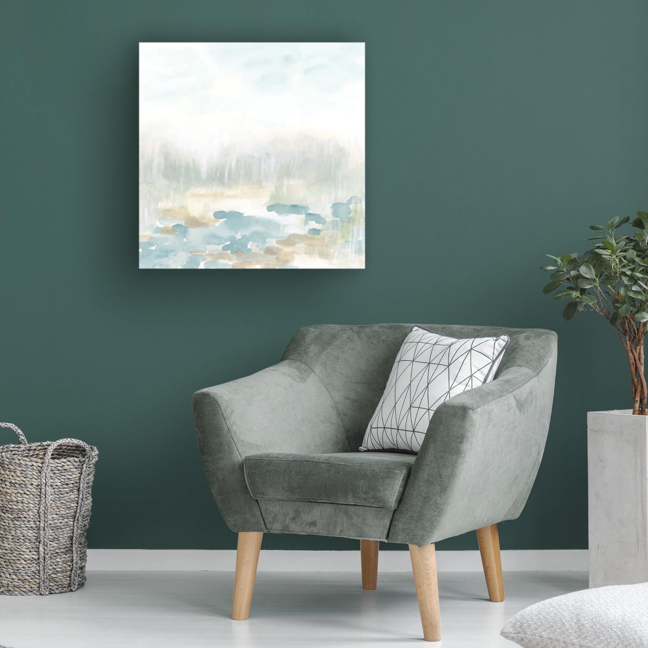 Trademark Fine Art June Erica Vess Misty Creekbed II Canvas Wall Art