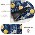 thumbnail image 6 of Round Rugs 4Ft, Lemon Bird Round Area Rug Washable Indoor Throw Carpet, Blue Yellow Pastoral Flowers Plant Summer Soft Non Slip Circle Rug for Kitchen Nursery Room Home Decor Aesthetic, 6 of 8