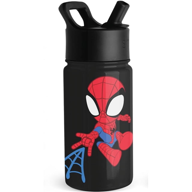 Botella de agua simple y moderna Marvel Spiderman Kids de 400 ml Simple Modern NA