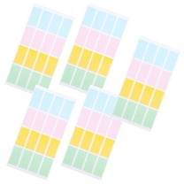 NICEXMAS 80Pcs Paper Sticker Name Tag Label for Items Files Boxes Notes Blank Practical Design 1.18X0.59X0.04in