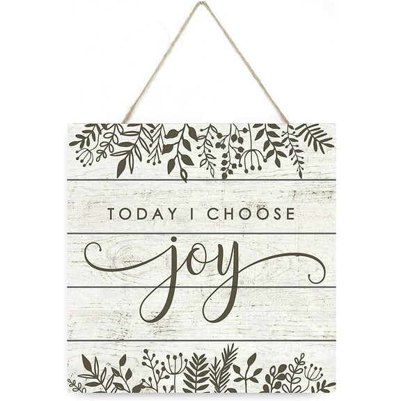 Today I Choose Joy Wooden Plank Sign 7.5x7.5