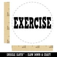 thumbnail image 2 of Exercise Fun Text Self-Inking Rubber Stamp Ink Stamper - Blue Ink - Small 3/4 Inch, 2 of 7