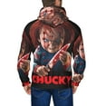 thumbnail image 6 of Saiise Chucky N Mens Zip Up Hoodie Long Sleeve Full-zip Hooded Sweatshirt Pullover With Kangaroo Pocket S-3XL, 6 of 6