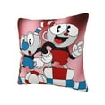 thumbnail image 2 of The Cuphead Show Throw Pillow Cover Decoration Pillow Case Cushion Home Decor for Home Sofa Couch 16"x16", 2 of 7