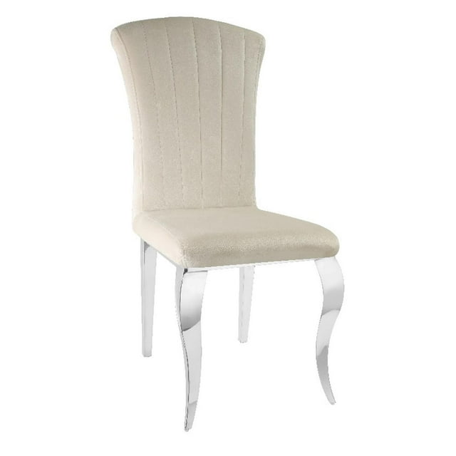 Chaise de salle à manger canadienne Lincoln argentée (Ensemble de 2)