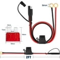thumbnail image 2 of 2 Pack 2M SAE Jumper Cable, 16AWG - 12V SAE Extension Cable with Dust Cap - SAE Battery Extension Cable, Car, Tractor -FQSWIF, 2 of 5