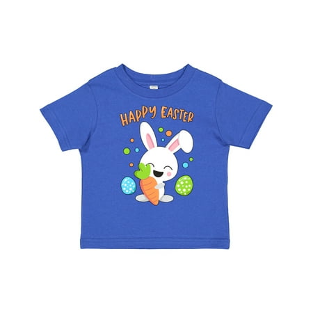 

Inktastic Happy Easter Bunny with Eggs and Carrot Gift Toddler Boy or Toddler Girl T-Shirt