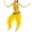 Yellow, variant on BellyLady Kid Belly Dance Costume, Harem Pants & Halter Top For Halloween-Red-M