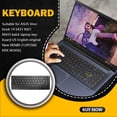 thumbnail image 4 of Seitruly Teclado alternativo Escritura fluida incorporada Nuevo estilo Teclados para portátiles Distancia lejana entre teclas Clavier Reemplazo para 14 Cuadernos de escritura y cuadernos de bocetos, 4 of 5