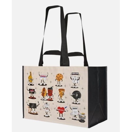 KeepCool Reusable Character Tote Bag, 4 Count